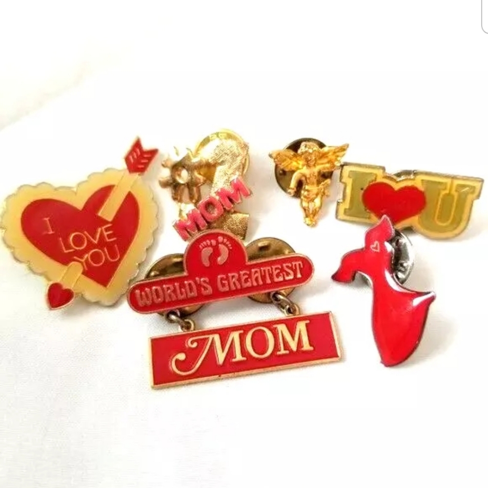 Mom Heart Angel Mixed Lot Lapel Pins